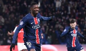 米兰体育入口-2025年五大联赛球员射手榜：登贝莱24球高居榜首，姆巴佩次席